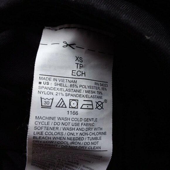 Old Navy Active Go-Dry Girl's Black Mesh Trim Performance Leggings - Picture 10 of 10